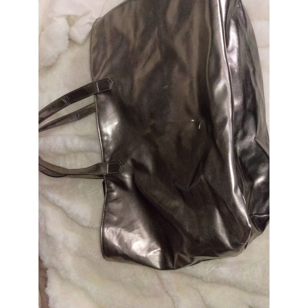 Metallic Silver DKNY purse
